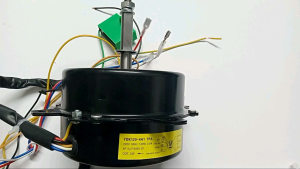 Động cơ quạt điều hòa hơi nước công suất 120w quay thuận đk trục 12mm