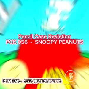 OBRAL PCK 056 pencil case kotak Pensil Kain Resleting SNOOPY PEANUTS size besar Tempat alat tulis Pensil Pulpen sekolah