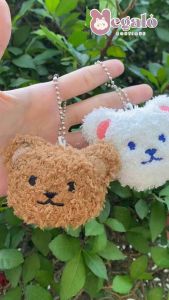 Cartoon Bear Plush Keychain Car Key Ornaments Bag Ornaments Couple Key Chain Small Gift Keychain Keychain Bear Keychain Cute Keychain Key Pendant Backpack Keychain Schoolbag Keychain Cute Pendant ins Internet Celebrity Keychain ins