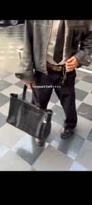 Belt Leopard Ikat Pinggang Pria Wanita Gesper Macan Tutul Sabuk Pinggang Skena Termurah