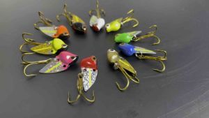 กระดี่ไก่ชนตัวเล็ก 8 กรัม แอคชั่นดี ตีไกล สำหรับตกปลา น้ำจืด/น้ำเค็ม คุณภาพสูง