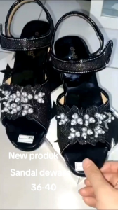 Sandal Wanita Dewasa Hak 5CM Motif TaliL Mute