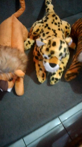 BONEKA KUCING MACAN HARIMAU SINGA TUTUL LORENG BINATANG KARAKTER ~ MAINAN ANAK KADO SOUVENIR