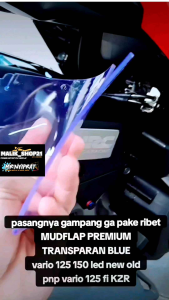 Mudflap vario 125 150 led new old pnp vario 125 fi old kzr premium transparan blue karpet lumpur