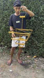 RANGKA LAMPU GANTUNG KRISTAL/LAMPU GANTUNG AKRILIK/LAMPU GANTUNG MINIMALIS DIAMETER 40CM