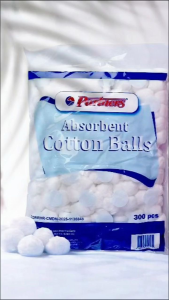 Partners Absorbent Cotton Balls 300 pcs white soft fluffy cotton balls for beauty and personal care