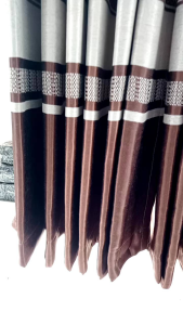 Gorden blackout import premium motif bunga tulip merah gorden jendela pintu kamar tirai minimalis