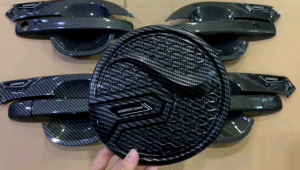 Paket Outer Handle Tank Cover Yaris Cross 2023 2024 2025 Carbon Glossy