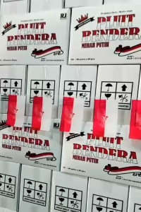 BENDERA MERAH PUTIH RENCENG + TALI