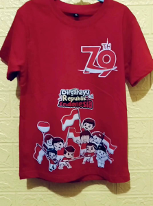 KAOS ANAK 17 AGUSTUS 1945 KE 79 KEMERDEKAAN INDONESIA Kaos anak Laki-laki Dan Perempuan