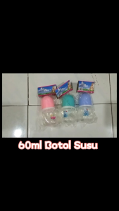 🍼 Botol Susu Bayi 60ml🍼- Botol Susu Kecil untuk Newborn / Botol Susu Plastik BPA Free