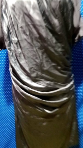 Desain Fashionable & Elegan: Dress Lengan Pendek Bodycon Grey Tua