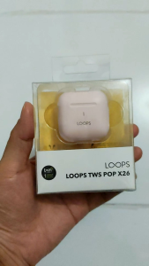 Loops TWS POP X26 Wireless Bluetooth Earphone - Pink