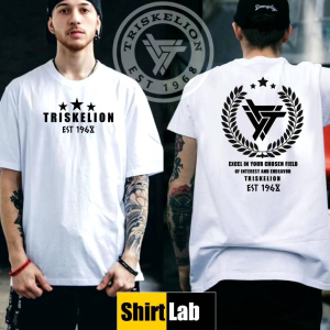 Triskelion Fratshirt Sublimation Tshirt Strike 5 design Tau Gamma Phi FS