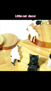 Cartoon Mini Kitten Doll Car Center Console/Office Desktop Decoration  Car Display Screen Ornament Aquarium Ornament