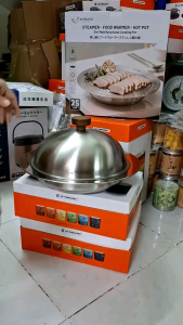 NỒI LẨU - HẤP INOX ĐA NĂNG 3 MÓN KAIYO 25CM đáy từ - dùng cho tất cả các loại bếp.