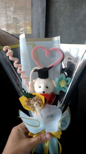 Buket Kawat Bulu - Pipe Cleaner flower bouquet