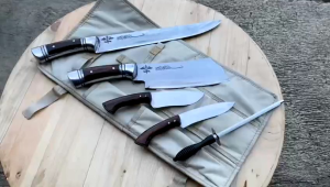 Baja Sup9 Sepuh | Pisau Golok Sembelih Set Lengkap Sarung Tas Kanvas