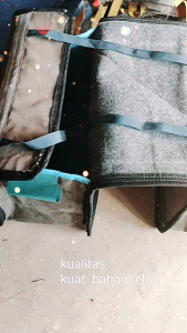 bronjong sepeda motor tas obrok bahan camvas dobel permadani