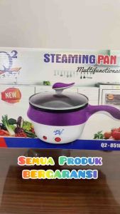 Panci Listrik Wajan Listrik Multifungsi Goreng Rebus Kukus Elektrik Steamer GSF 4718