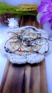 Gelang Tali Korea Hitam Dadu: Beli 10 Free 1 & Inisial Satu Huruf