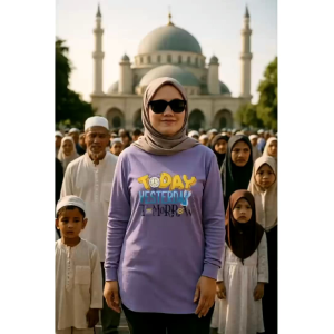 Semi Tunik Lengan Panjang Model Oval / Semi Tunik Kekinian Today / Semitunik 3 Ukuran L XL Dan XXL