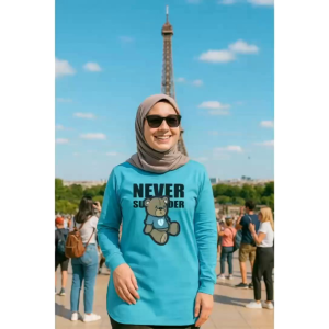 Semi Tunik Lengan Panjang  Model Oval / Semi Tunik  Bear Never/Semitunik 3 Ukuran L XL Dan XXL