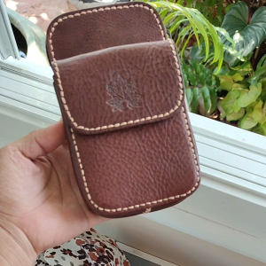 กระเป๋าร้อยเข็มขัด หนังแท้ กระเป๋าแฮนด์เมดราชบุรี กระเป๋าใส่โทรศัพท์ กระเป๋าใส่มือถือ