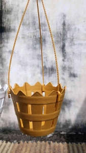 combo 5 chậu treo trồng lan siêu đẹp kèm móc phi 18cm