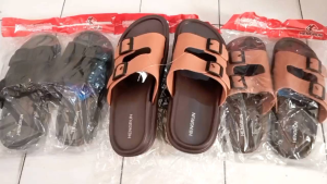 Hengrun Sandal Slop Pria Dewasa Sandal Ban Dua Terbaru