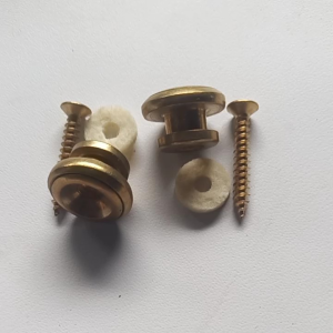 หมุดสายสะพายกีต้าร์ 1 ชุด อะไหล่ทดแทน ใช้งานได้จริง น๊อต+หมุด+หนัง