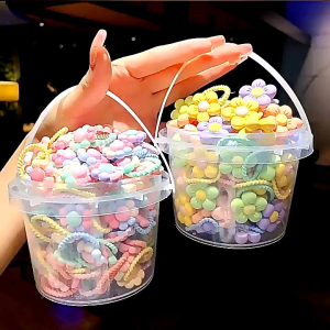 Xô 50 Dây Buộc Tóc Co Giãn Phong Cách Hàn Quốc Mới 2024 Cho Bé Gái- Quà tặng noel cực chất- Buộc cho bé từ 6 tháng trở lên