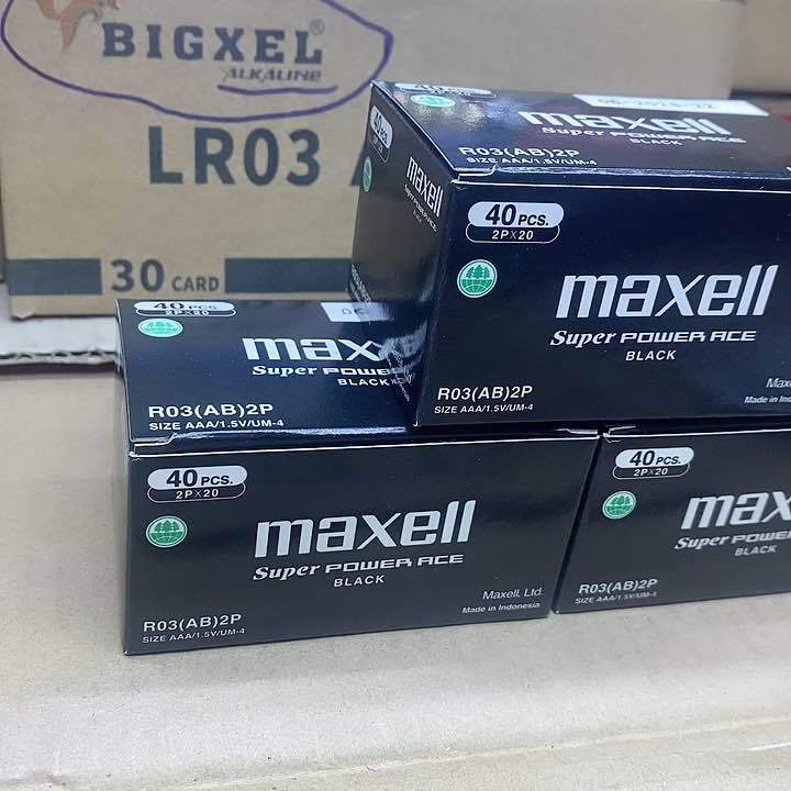 Pin Aaa Maxcell R03 Hộp 40 Viên Pin MAXELL AAA Đen R03 1.5v Siêu Bền Hàng Nhập Khẩu | Lazada.vn