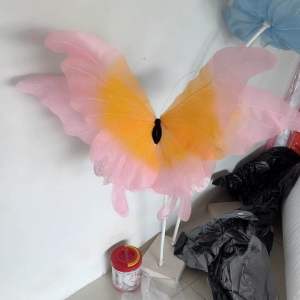 Bunga Giant Flower Bunga Hiasan Kain Organdi Model Kupu Kupu Dekorasi Pelaminan