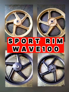 SPORT RIM WAVE100 (front+rear 1 set)5 batang