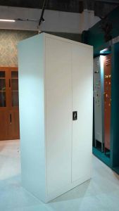 DANIEL | Full Steel Closet Wardrobe with 2 Hanging Rods by Leapify Steel - Heavy Duty Cabinet waterproof and termite-proof