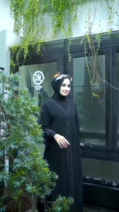 Baju Gamis Abaya Turkey Hitam Premium Dewasa / Fashion Muslim Remaja Terbaru