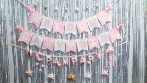 ป้ายชื่อเด็ก Baby Banner อักษรผ้า