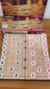 Magnetic Chinese Chess Set with Foldable Board and Storage Box
