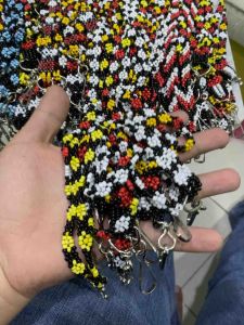 ID holder beads | ID necklace | Key Holder Necklace / Ethnic ID necklace