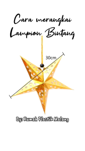 Lampion Bintang Kertas Gold: Dekorasi Hari Raya yang Menawan