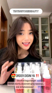 BPOM Magic deo spray  deodoran untuk remaja feed your skin