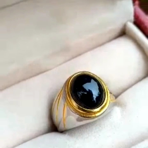 CINCIN BATU BLACK ONIC MINIMALIS SUPER KEREN