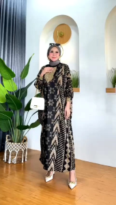 DANA BATIK - Gamis kaftan sogan | Gamis rayon premium | Gamis syari | Gamis busui | Gamis twill