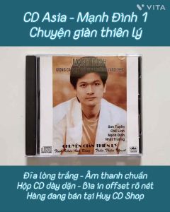 Đĩa CD Mạnh Đình Chuyện giàn thiên lý Nhạc vàng trữ tình Bolero Đĩa lòng Trắng Chất Lượng cao Âm Thanh chuẩn HUY CD SHOP