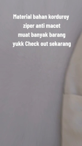 tas ransel sekolah koduroy backpackPria Wanita