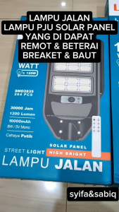 LAMPU JALAN / LAMPU PJU SOLAR PANEL LUBY LBKJ PUTIH 120W-240W