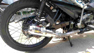 Knalpot Kawahara Supra X 125 Blade Karisma Revo Full Crom