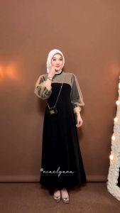 COD || Gamis Elganza Sateen Silky || Dress Wanita Terbaru