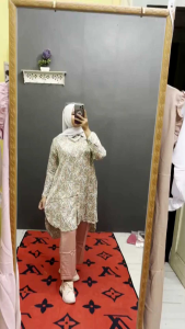 ONE SET TIFANNY RAYON MIX TWILL II: Busana Muslimah Terbaru